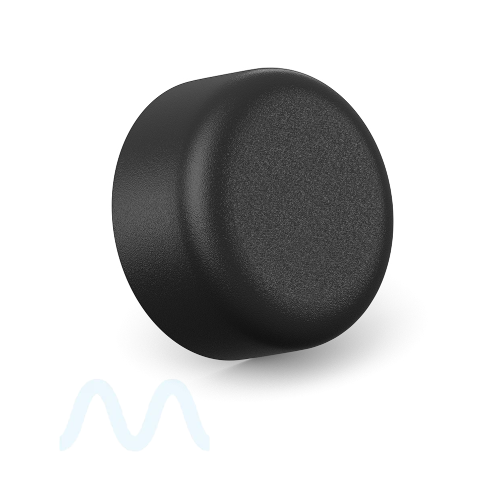Child Resistant | Domed Push Down & Turn Plastic Caps w/ Foil Liner | 38mm - Matte Black - Sample