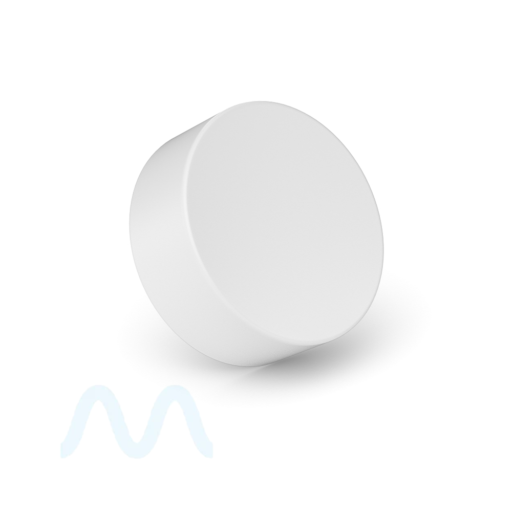 Child Resistant | Smooth Push Down & Turn Plastic Caps w/ Foil Liner | 38mm - Matte White - Sample