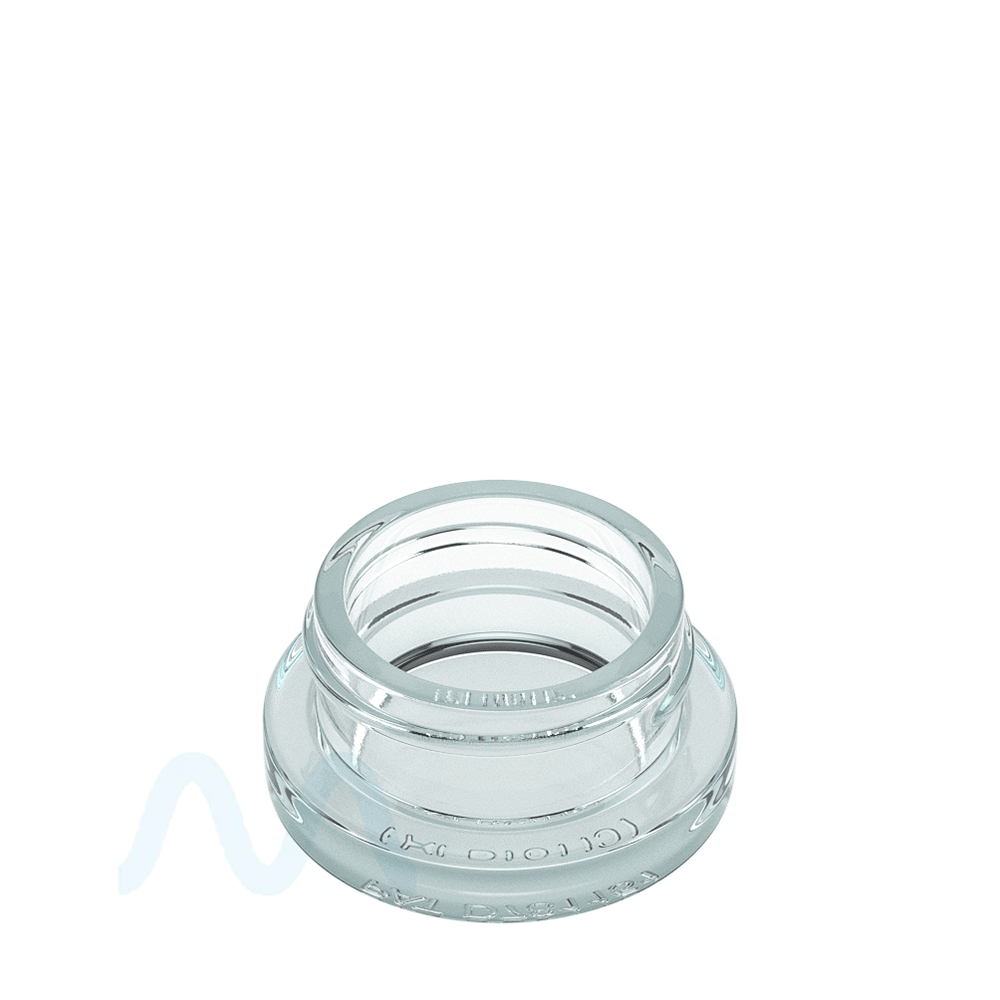Clear Thick Wall Glass Concentrate Jar | 38mm - 9mL - 320 Count