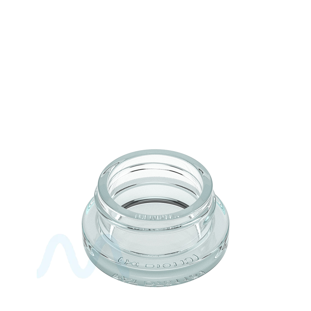 Clear Thick Wall Glass Concentrate Jar | 38mm - 9mL - 320 Count