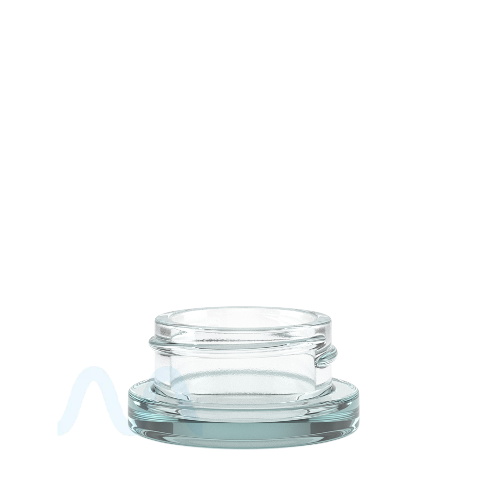 Clear Thick Wall Glass Concentrate Jar | 38mm - 9mL - 320 Count