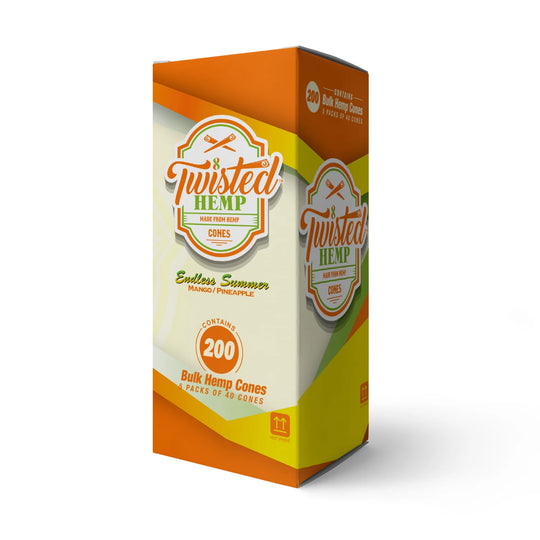 TWISTED HEMP | 'Retail Display' Leaf Wraps | 100mm - Endless Summer - 200 Count
