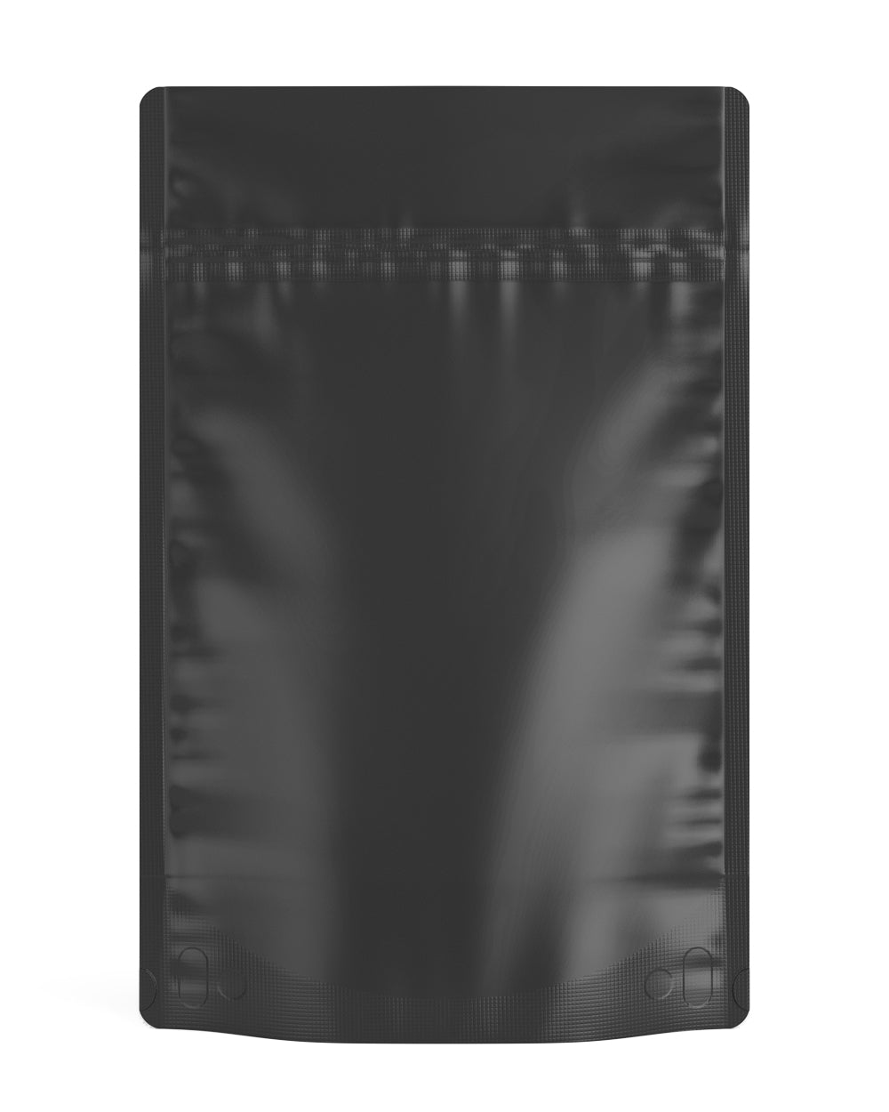 Tamper Evident | Matte Black Vista PCR Mylar Bags (No Tear Notch) | 6in x 9.3in - 28g - 1000 Count - 1