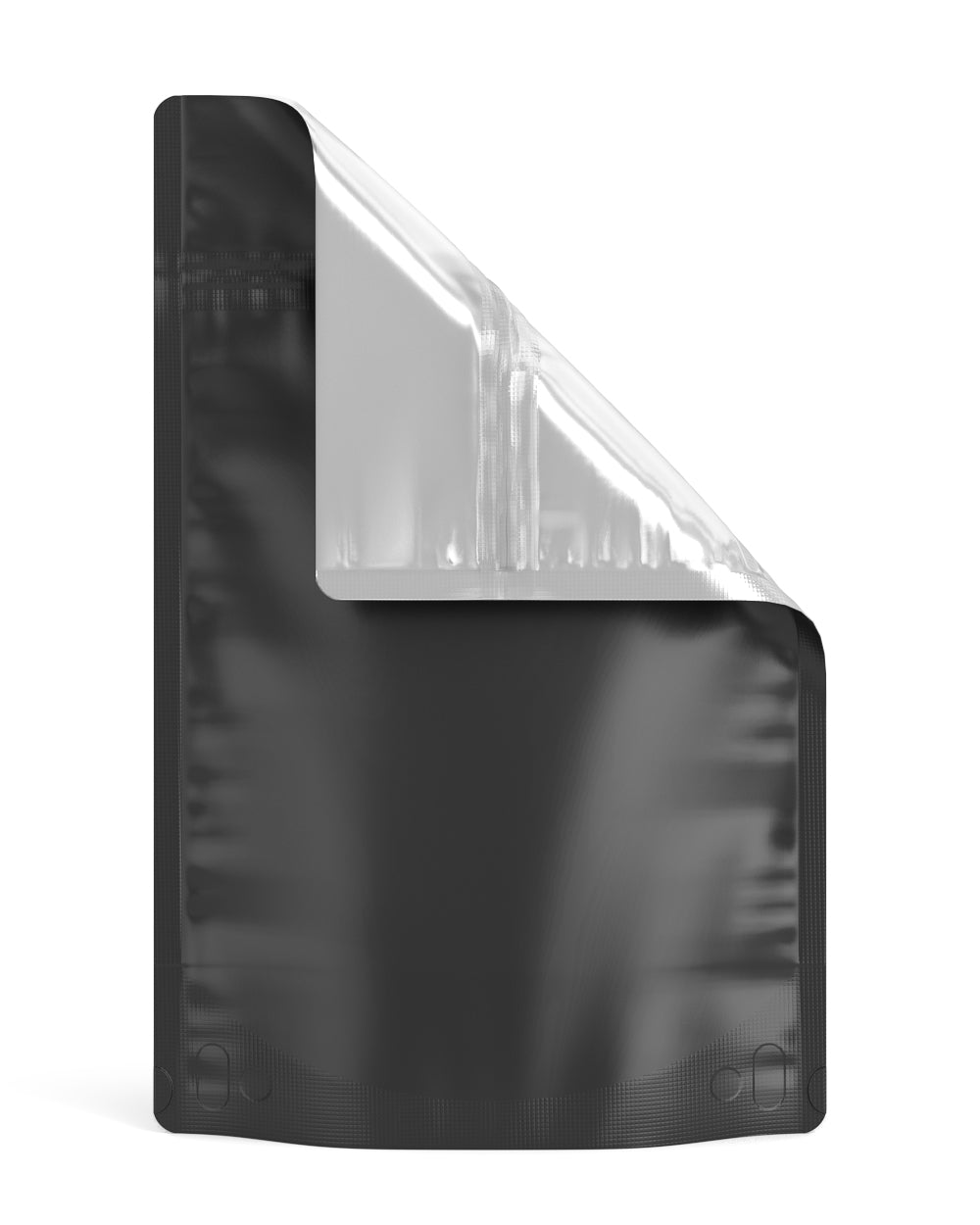 Tamper Evident | Matte Black Vista PCR Mylar Bags (No Tear Notch) | 6in x 9.3in - 28g - 1000 Count - 4