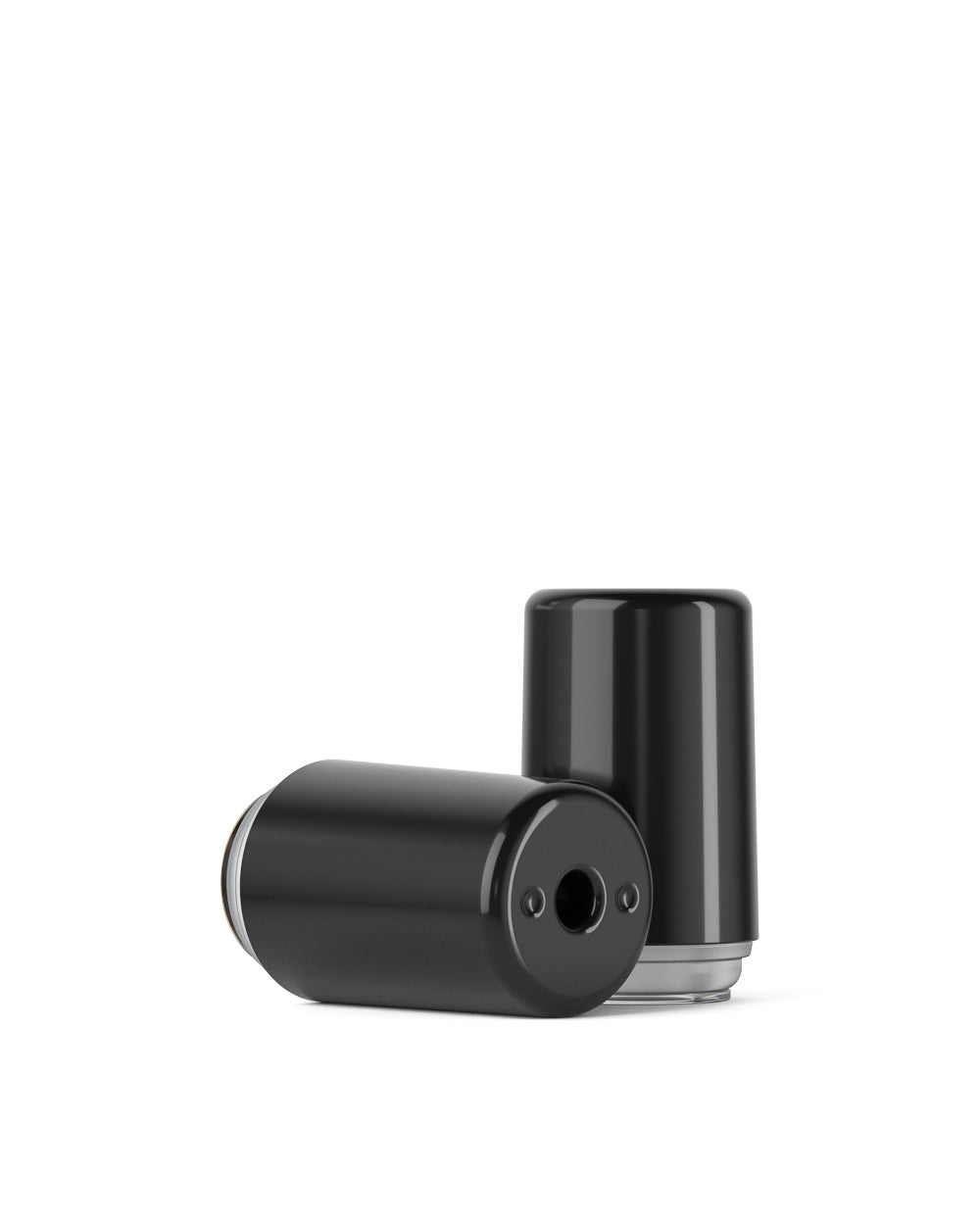 RAE | Round Vape Mouthpiece for Hand Press Plastic Cartridges | Black Plastic - Hand Press - 100 Count - 1