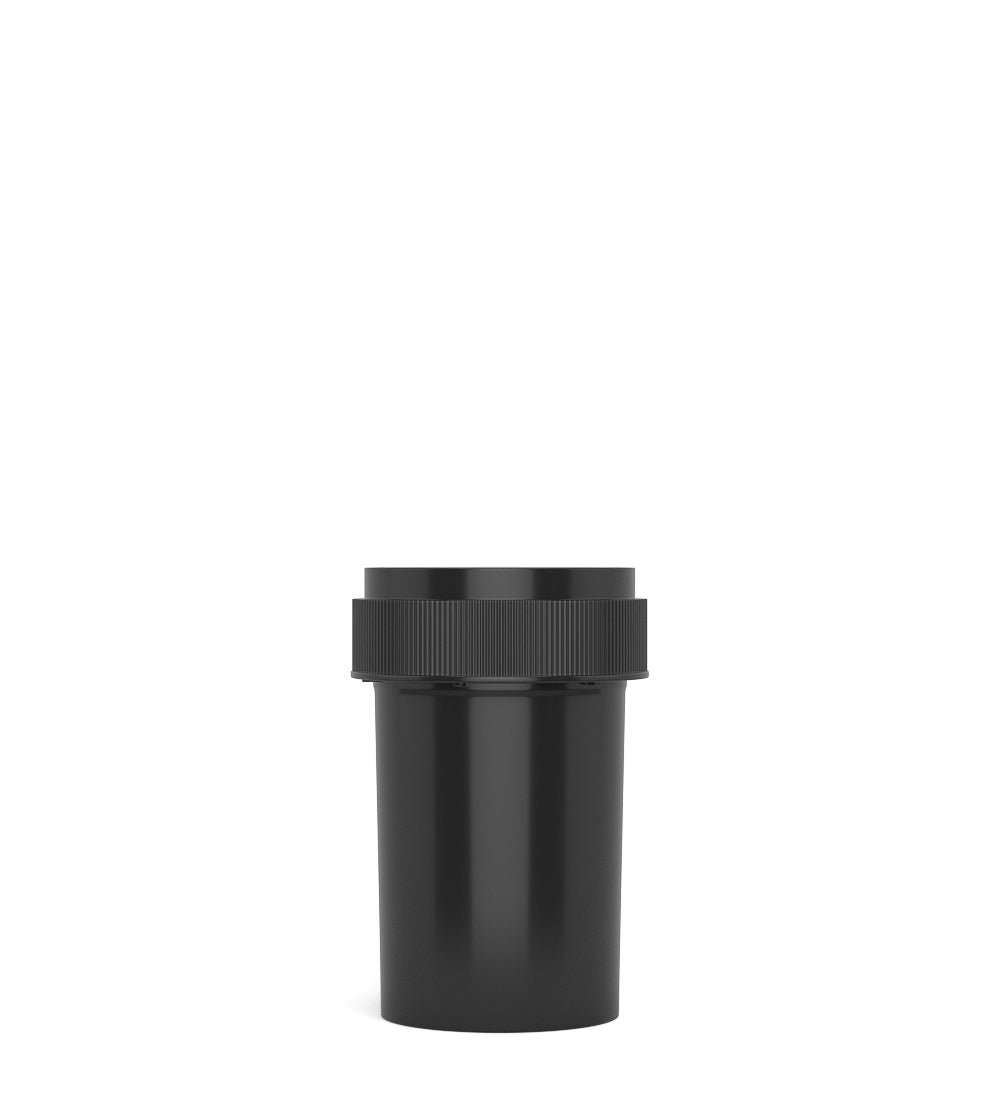 Child Resistant | Black Reversible PCR Cap Vials | 20dr - 3.5g | Sample - 1