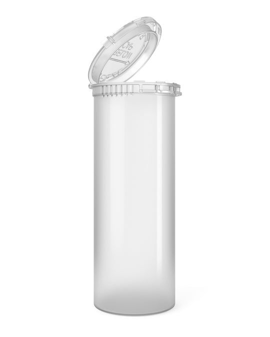 Child Resistant | Clear Pop Top Bottles | 60dr - 14g - 75 Count - 1