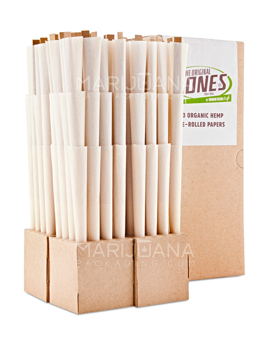 CONES | Super Size Pre Rolled Cones w/ Filter Tip | 180mm - Organic Hemp Paper - 192 Count