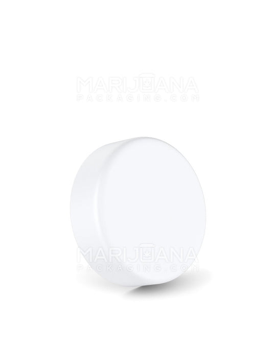 Child Resistant Smooth Palm & Turn Plastic Concentrate Caps w/ Foam Liner | 38mm - Matte White | Sample - 1