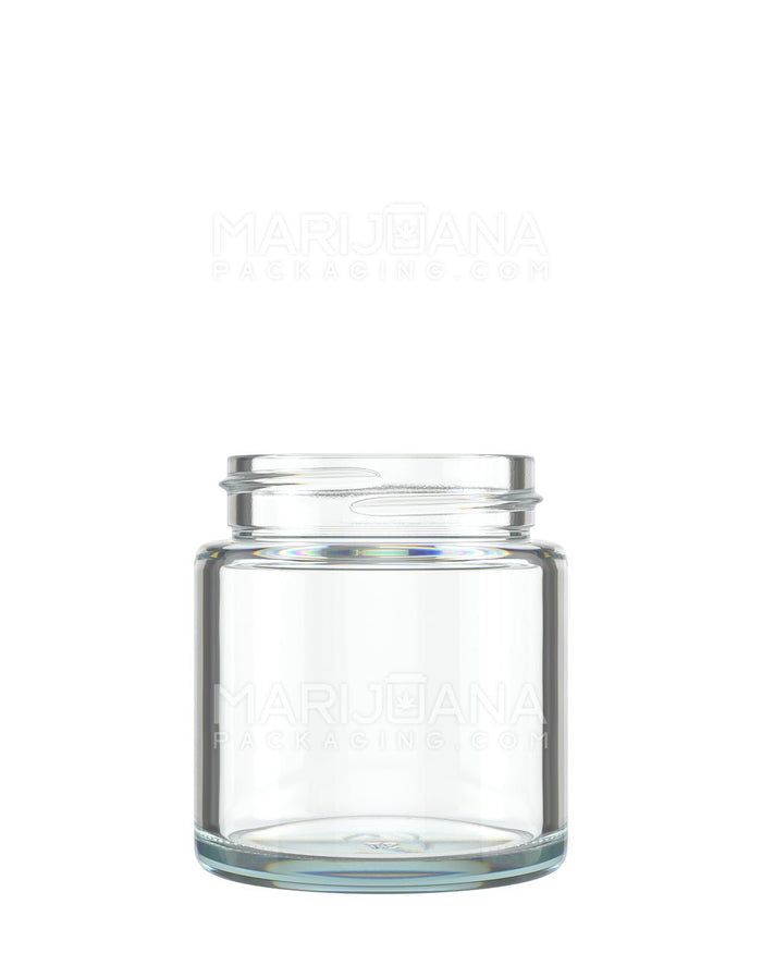 POLLEN GEAR Flush V2 Rounded Base Clear Glass Jars | 48mm - 3oz | Sample Image