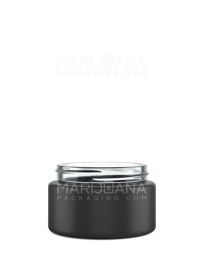 POLLEN GEAR Kolossus Straight Sided Matte Black Glass Jars | 66mm - 4oz | Sample Image