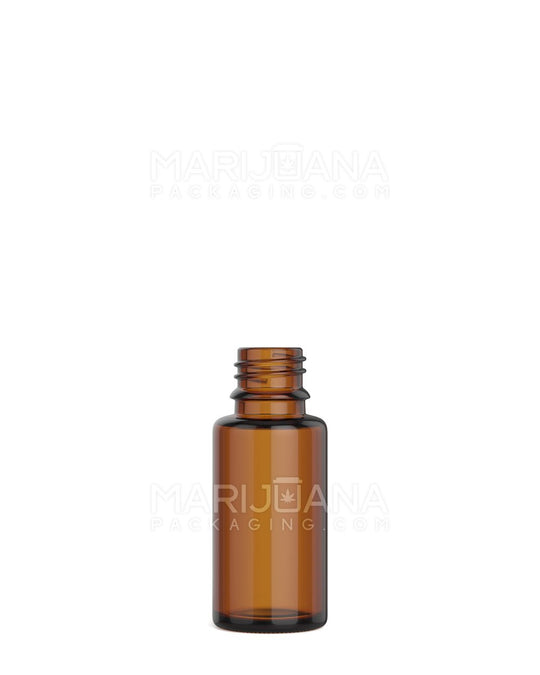 POLLEN GEAR | Sharp Shoulder Glass Tincture Dropper Bottles | 15mL - Amber - 252 Count - 1