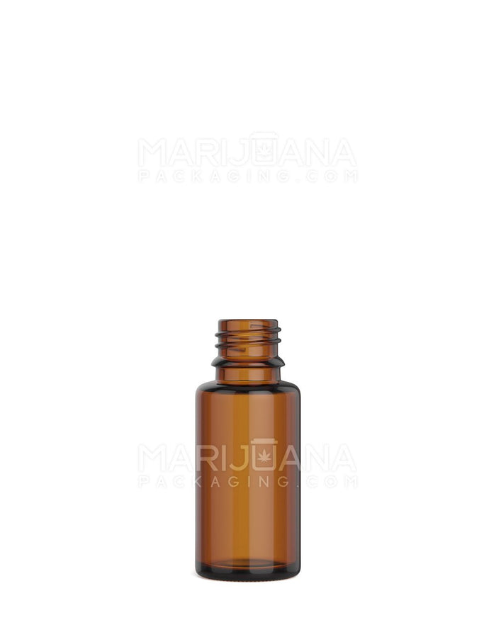 POLLEN GEAR Sharp Shoulder Glass Tincture Dropper Bottles | 15mL - Amber | Sample Image