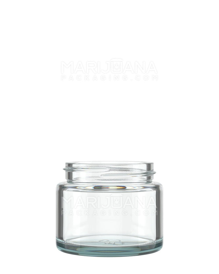 POLLEN GEAR Flush V2 Rounded Base Clear Glass Jars | 48mm - 2oz | Sample Image