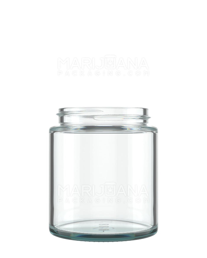 POLLEN GEAR | Kolossus Straight Sided Clear Glass Jars | 66mm - 8oz - 60 Count Image