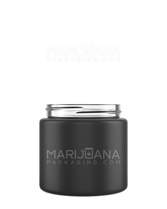 POLLEN GEAR Kolossus Straight Sided Matte Black Glass Jars | 62mm - 6oz | Sample - 1