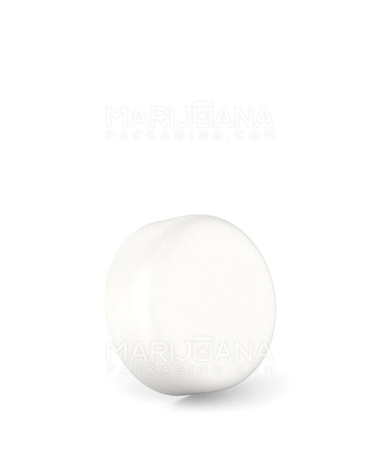 POLLEN GEAR HiLine Child Resistant Smooth Push Down & Turn Plastic Round Caps w/ 3-Layer Liner | 29mm - Matte White | Sample - 1