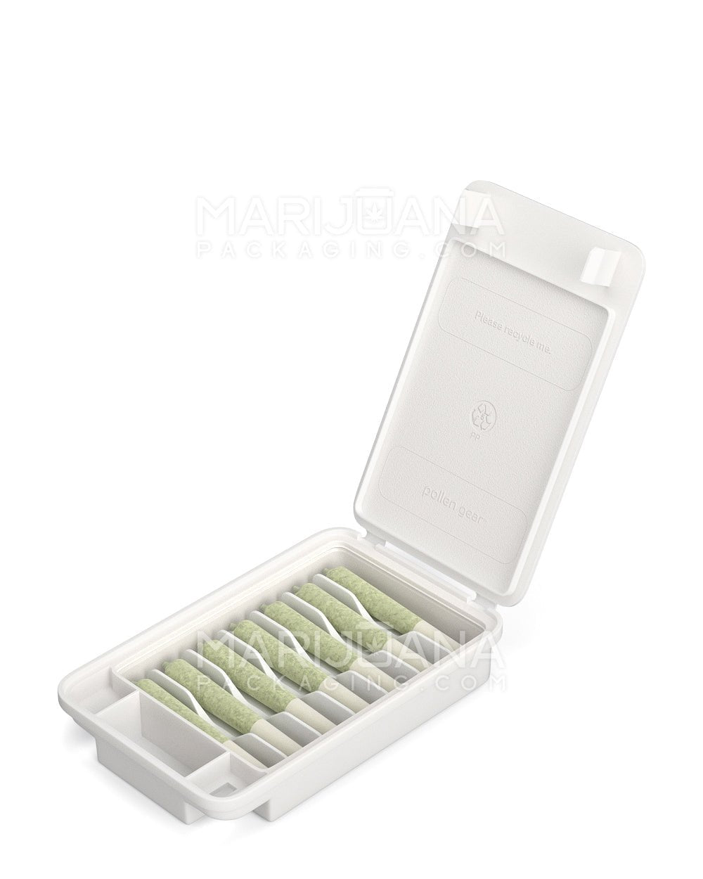 POLLEN GEAR | SnapTech Medium White Plastic Pre-Roll & Cartridge Insert Tray | 70mm - Plastic - 2000 Count - 7