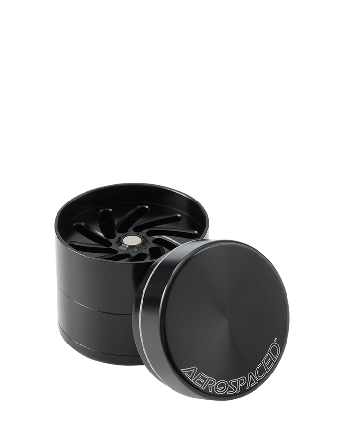 Aerospaced | Aluminum Metal Toothless Grinder | 4 Piece - 50mm - Black Image