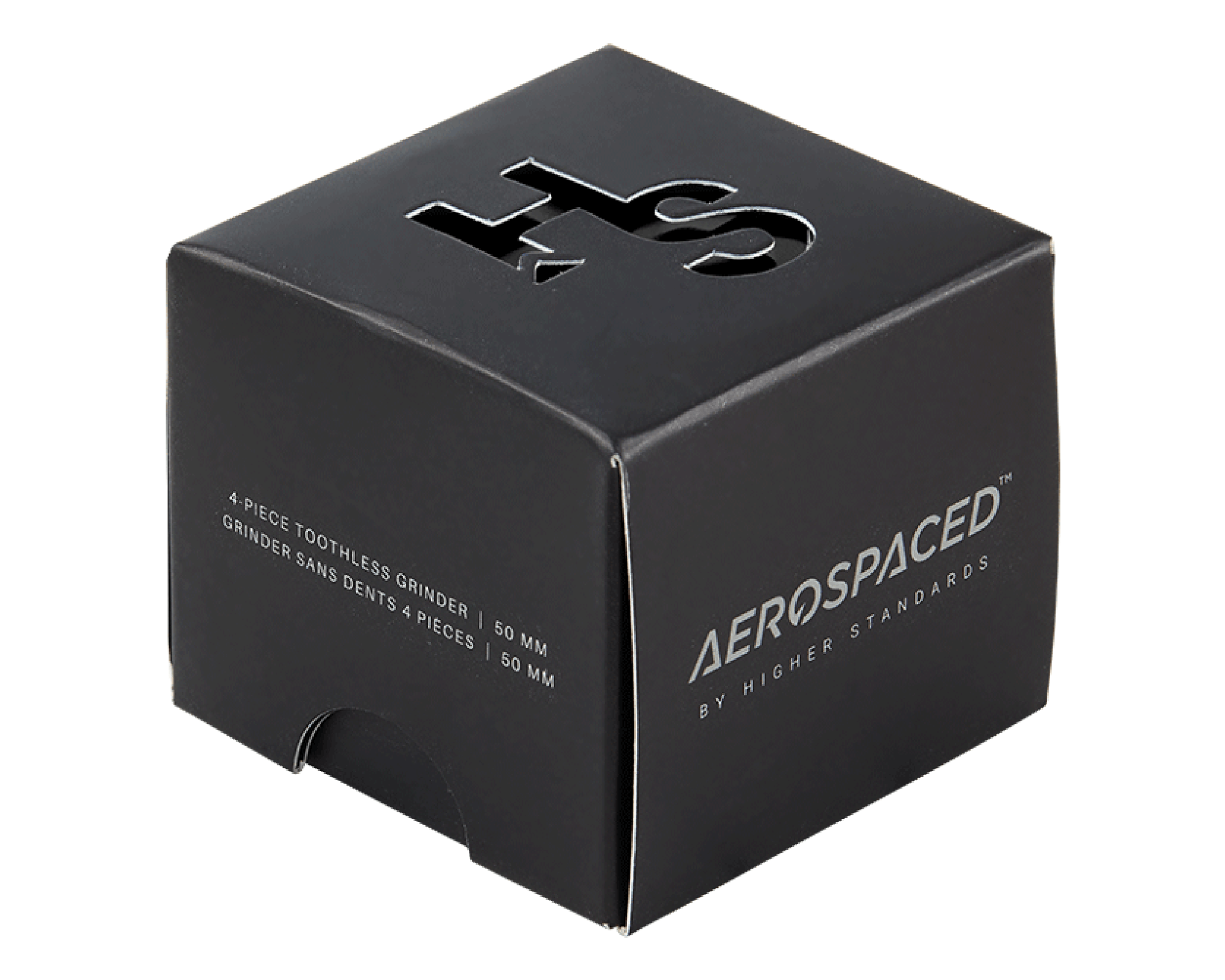 Aerospaced | Aluminum Metal Toothless Grinder | 4 Piece - 50mm - Black - 2