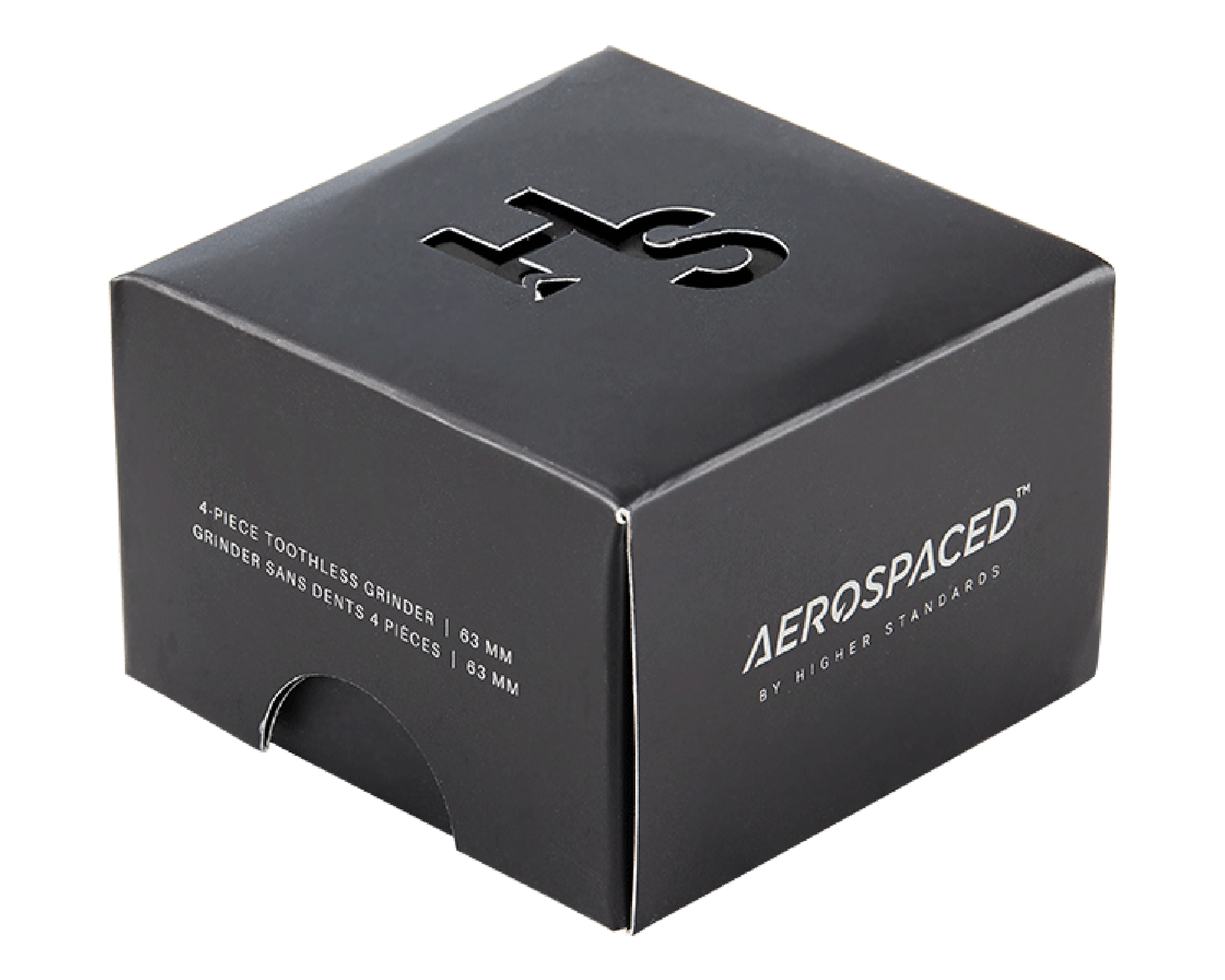 Aerospaced | Aluminum Metal Toothless Grinder | 4 Piece - 63mm - Black - 3