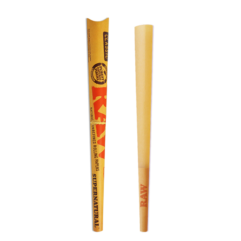 RAW | 'Retail Display' Classic Supernatural Pre-Rolled Cone | 305mm - Hemp Paper - 1