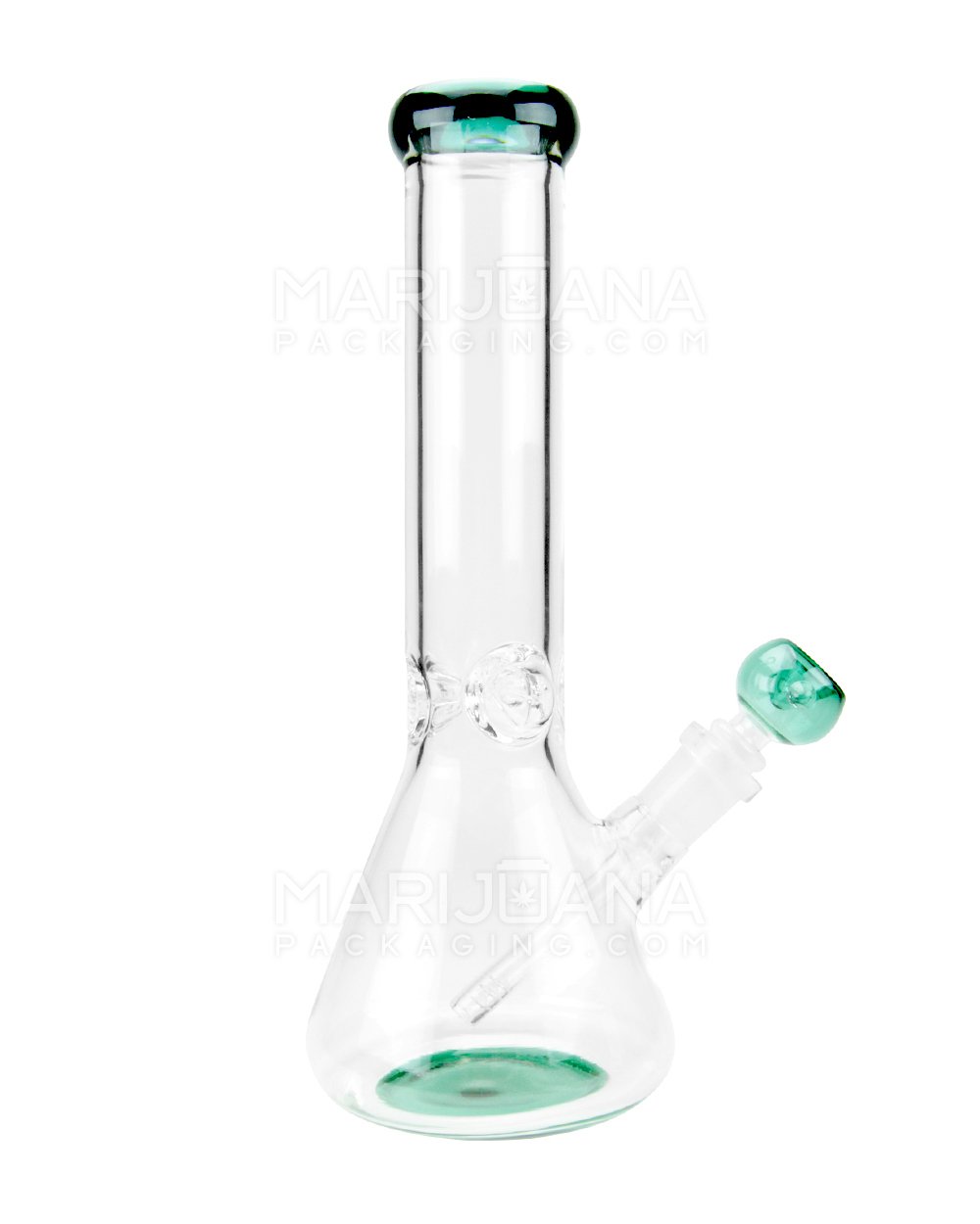 12" Jade Green 7mm Thick Water Pipe Beaker 14mm - 5