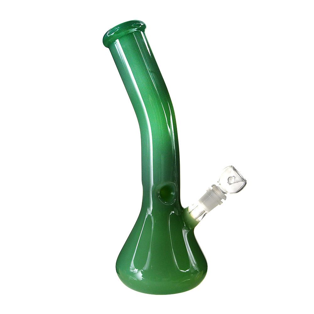 13" Jade Curved Beaker Water Pipe 18mm - 3