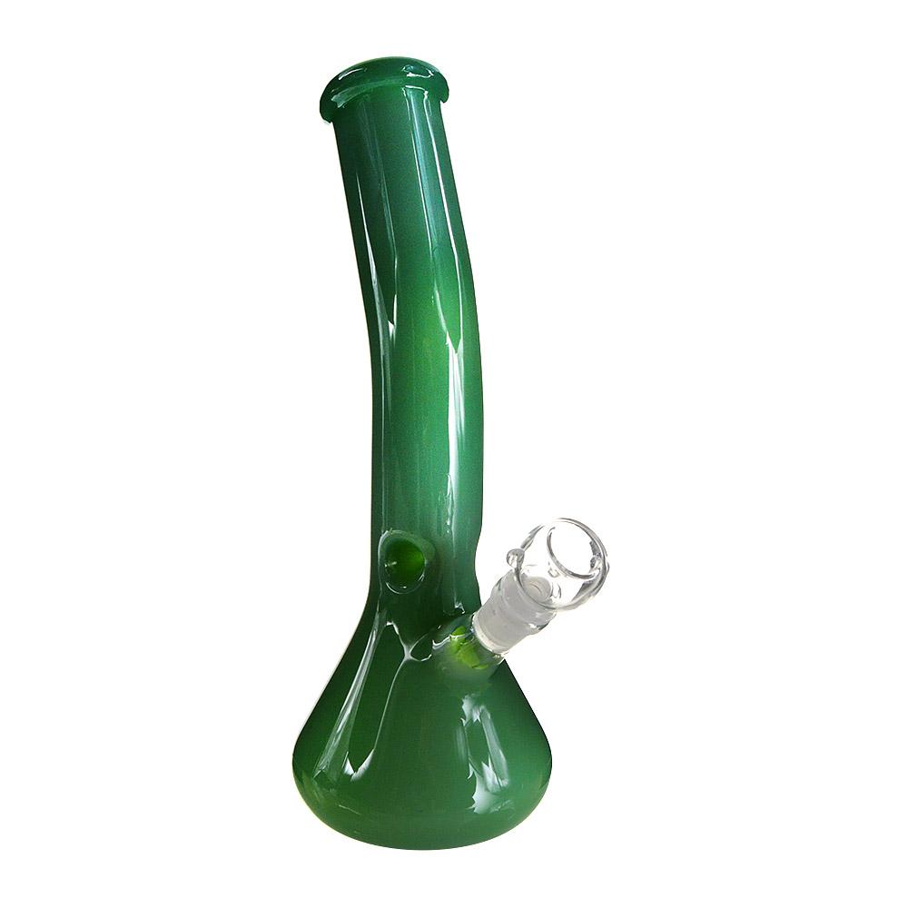 13" Jade Curved Beaker Water Pipe 18mm - 6