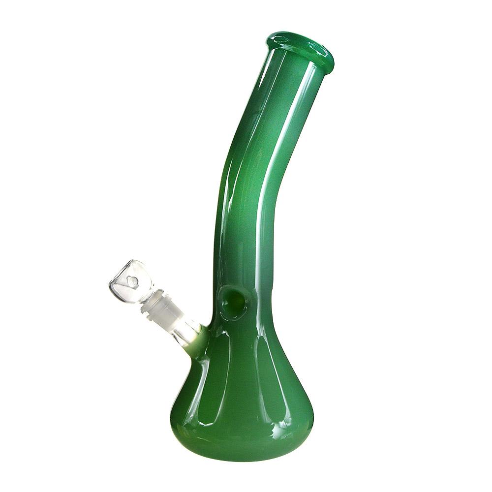 13" Jade Curved Beaker Water Pipe 18mm - 1