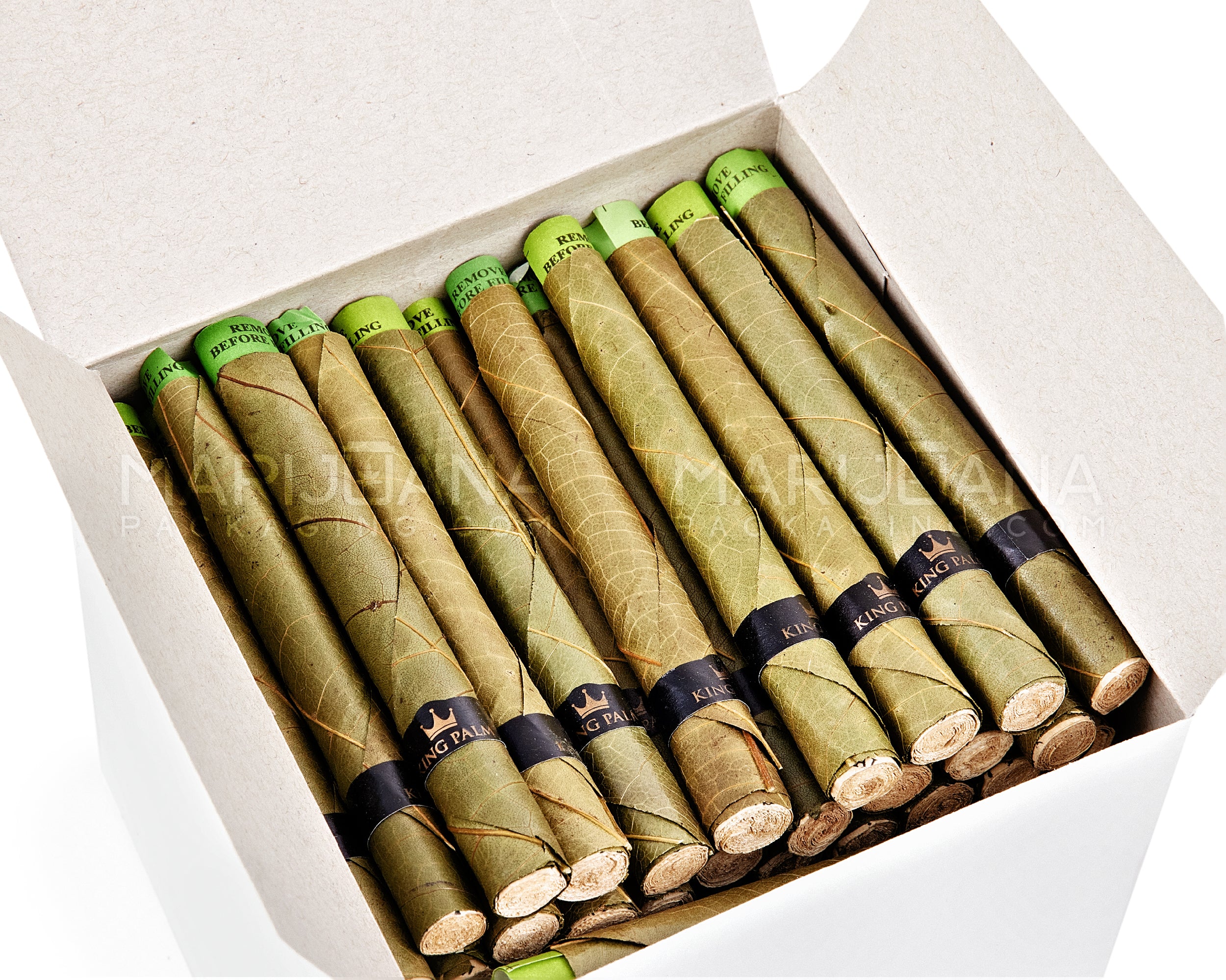 KING PALM | Slim Size Bulk Blunt Wraps | 105mm - Palm Leaf - 180 Count - 2