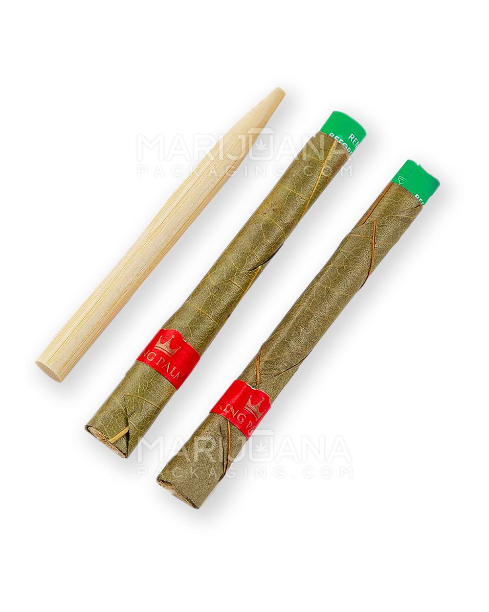 KING PALM | 'Retail Display' Natural Leaf Slim Rolls Blunt Wraps | 100mm - Magic Mint - 20 Count - 5