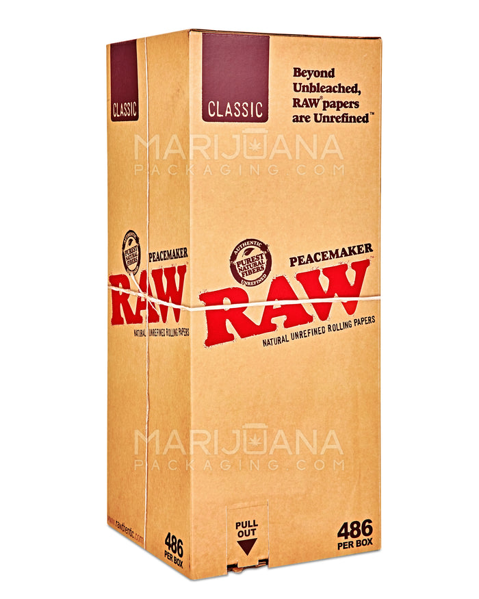 RAW | Peacemaker Pre-Rolled Cones | 140mm - Unbleached Paper - 486 Count Image