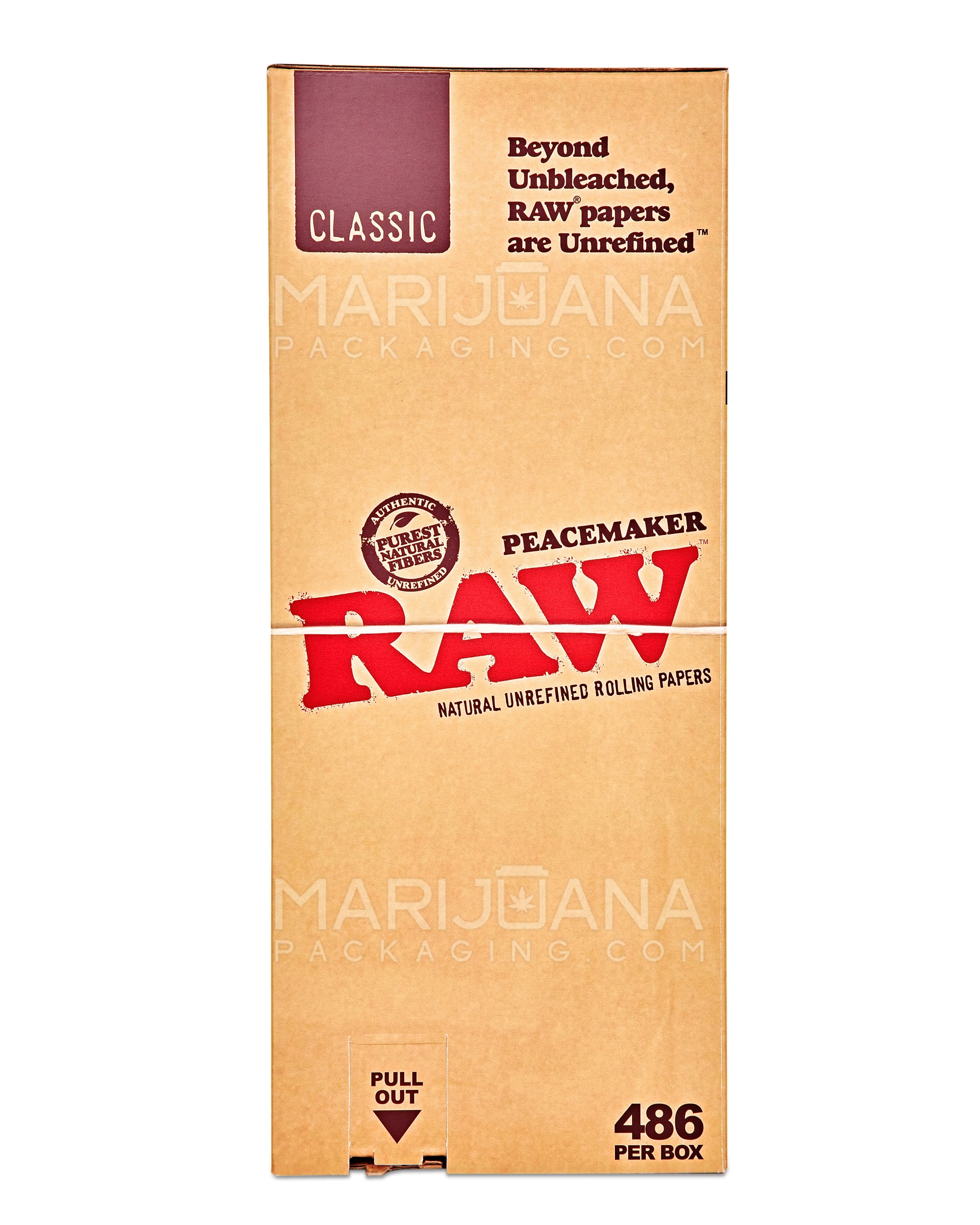 RAW | Peacemaker Pre-Rolled Cones | 140mm - Unbleached Paper - 486 Count - 4