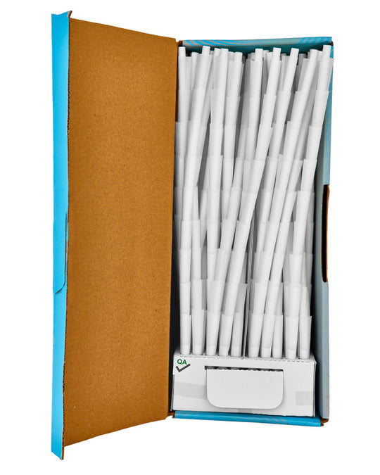 CONES + SUPPLY | 1 1/4 Size Pre-Rolled Cones | 84mm - Classic White Paper - 900 Count - 2