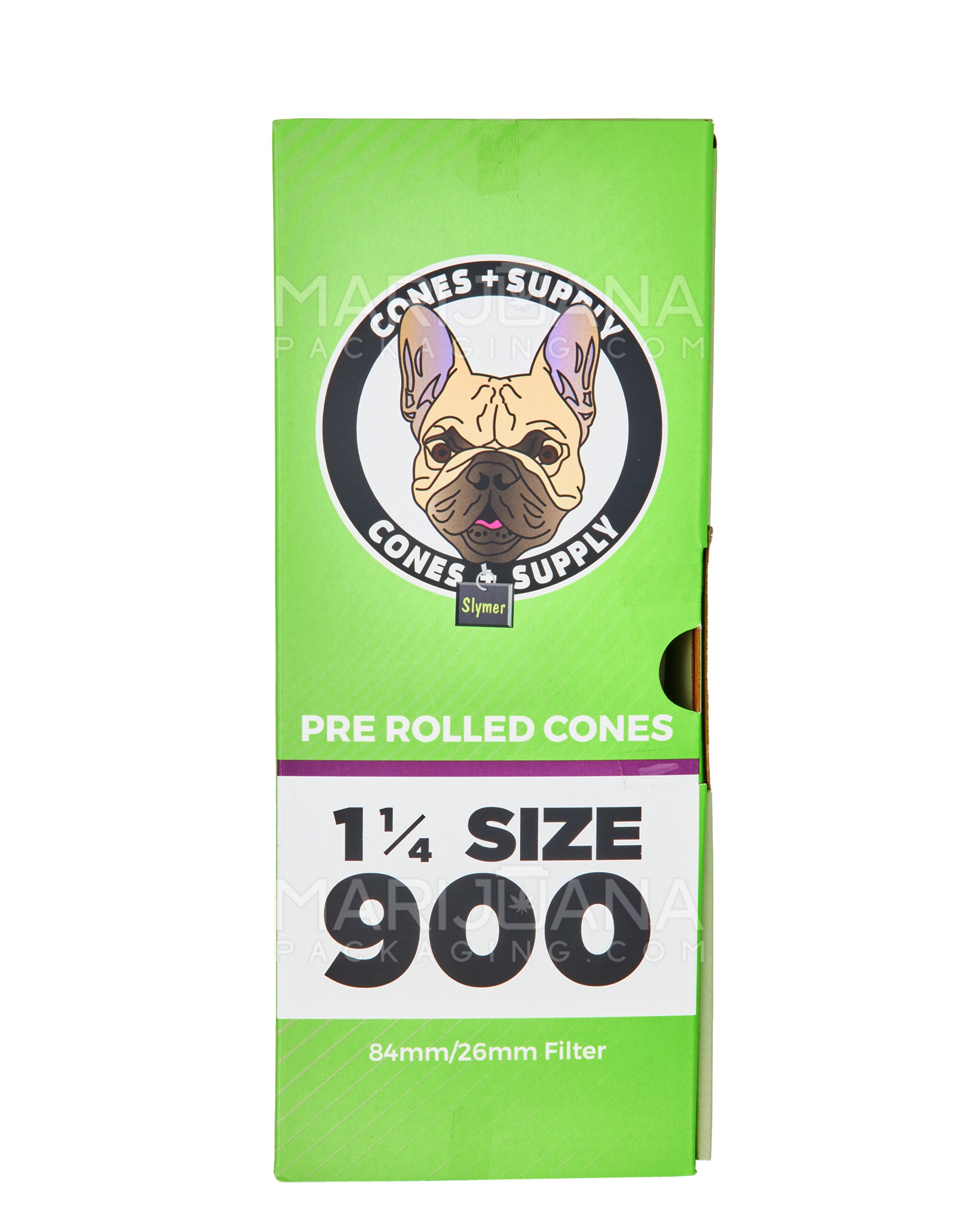 CONES + SUPPLY | 1 1/4 Size Pre-Rolled Organic Hemp Cones | 84mm - Hemp Paper - 900 Count - 5