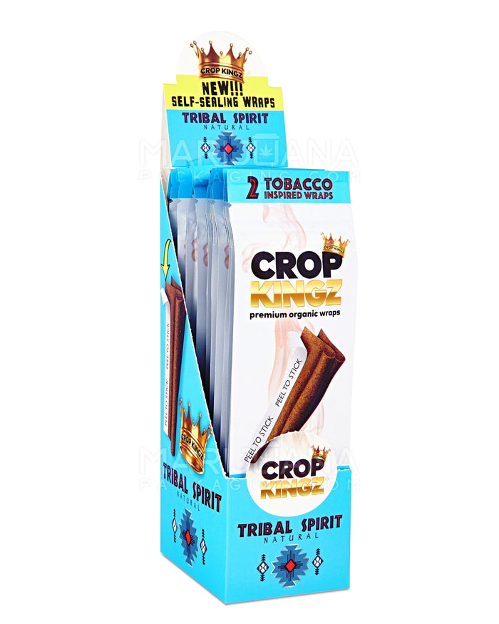 CROP KINGZ | 'Retail Display' Organic Hemp Blunt Wraps | Self Sealing - Tribal Spirit - 15 Count Image