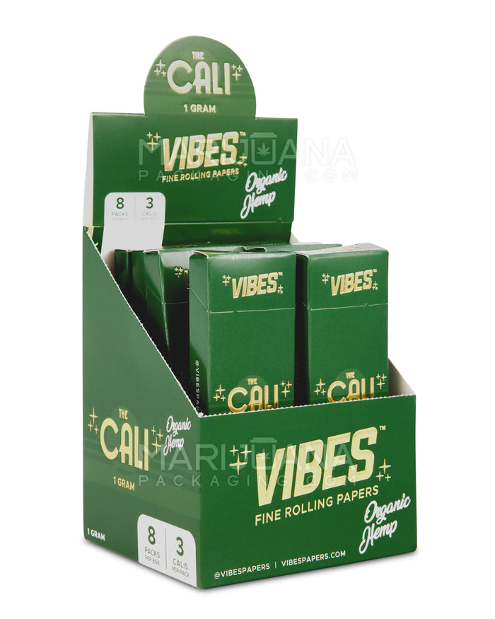 VIBES | 'Retail Display' The Cali 1 Gram Organic Pre-Rolled Cones | 110mm - Hemp Paper - 24 Count Image