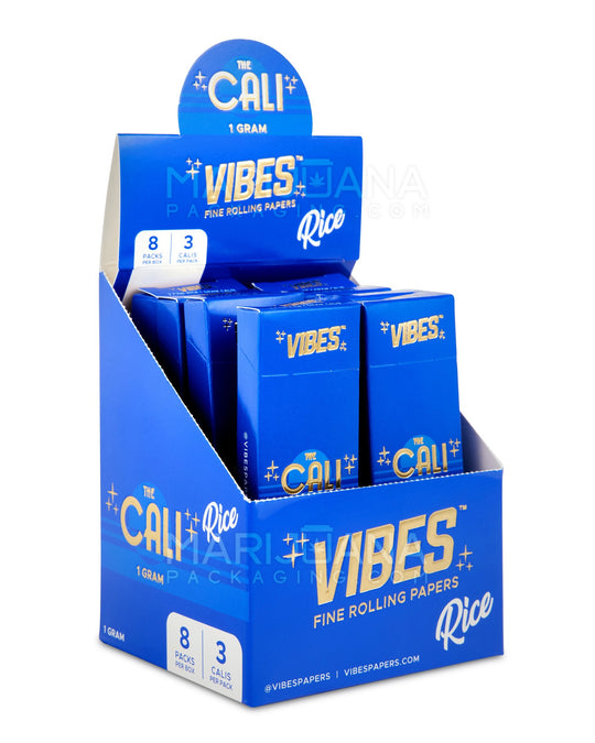 VIBES | 'Retail Display' The Cali 1 Gram Pre-Rolled Cones | 110mm - Rice Paper - 24 Count - 1