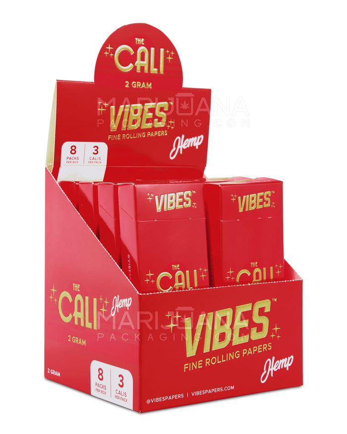 VIBES | 'Retail Display' The Cali 2 Gram Pre-Rolled Cones | 110mm - Hemp Paper - 24 Count Image