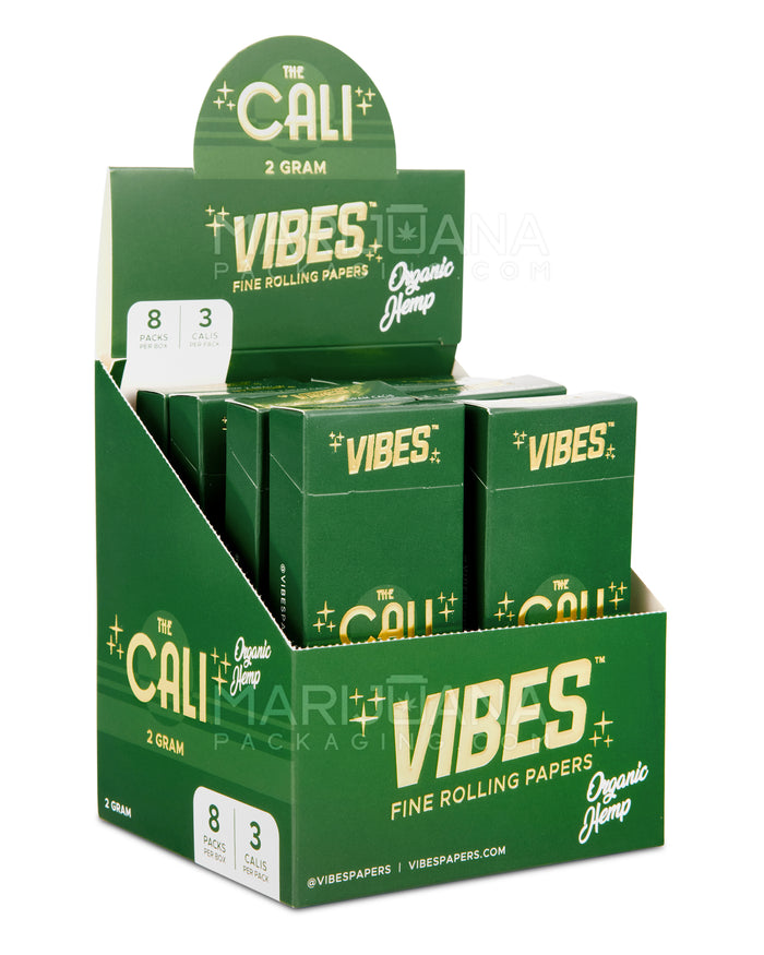 VIBES | 'Retail Display' The Cali 2 Gram Organic Pre-Rolled Cones | 110mm - Hemp Paper - 24 Count Image