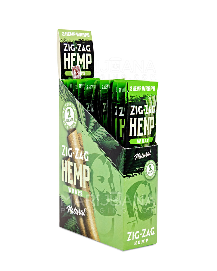 ZIG ZAG | 'Retail Display' Natural Hemp Wraps | 106mm - Natural - 25 Count Image