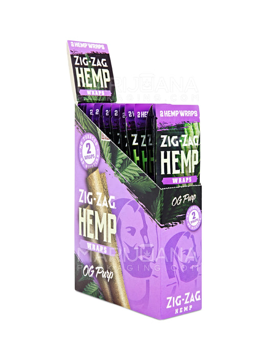 ZIG ZAG | 'Retail Display' Natural Hemp Wraps | 106mm - OG Purp - 25 Count