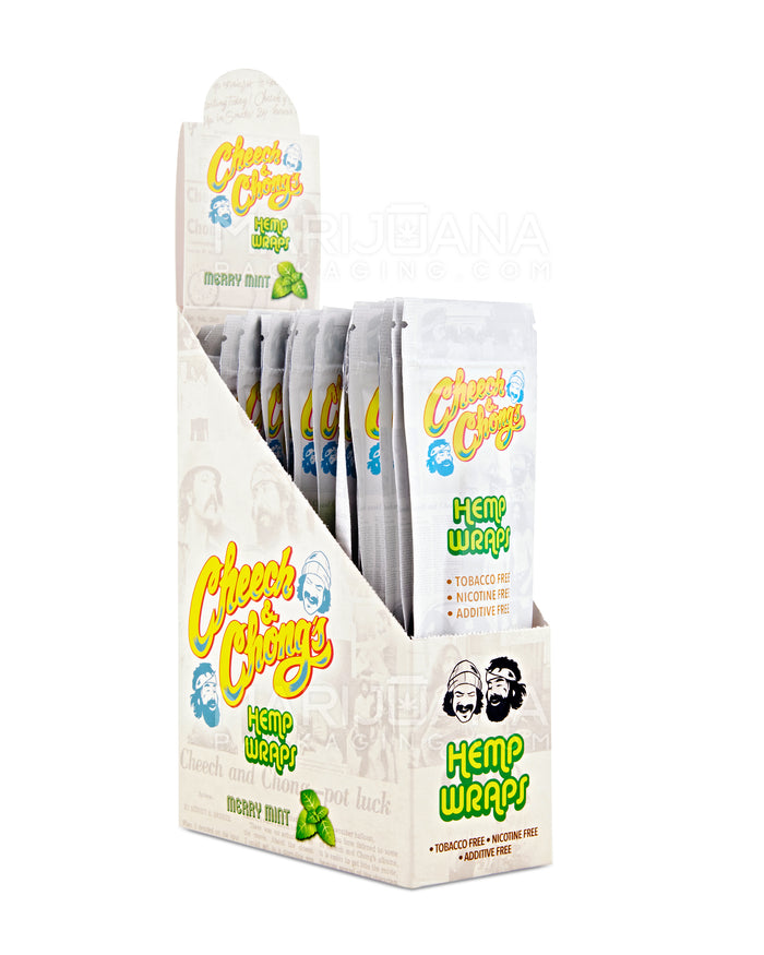 CHEECH & CHONG'S | 'Retail Display' Organic Hemp Wraps | 109mm - Merry Mint - 25 Count Image