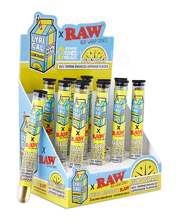 RAW | 'Retail Display' Lyrical Lemonade Organic Paper Wraps | 109mm - Lemonade - 12 Count Image