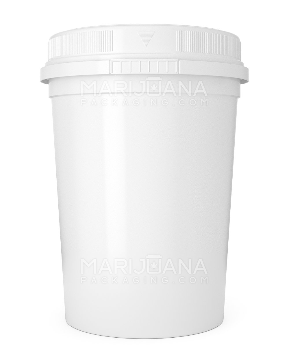 Child Resistant White Plastic Container | 16oz - 128 Dram | Sample - 1