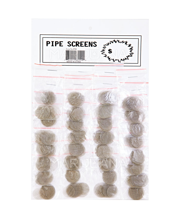 Assorted Metal Pipe Screens - 32 Packs Image