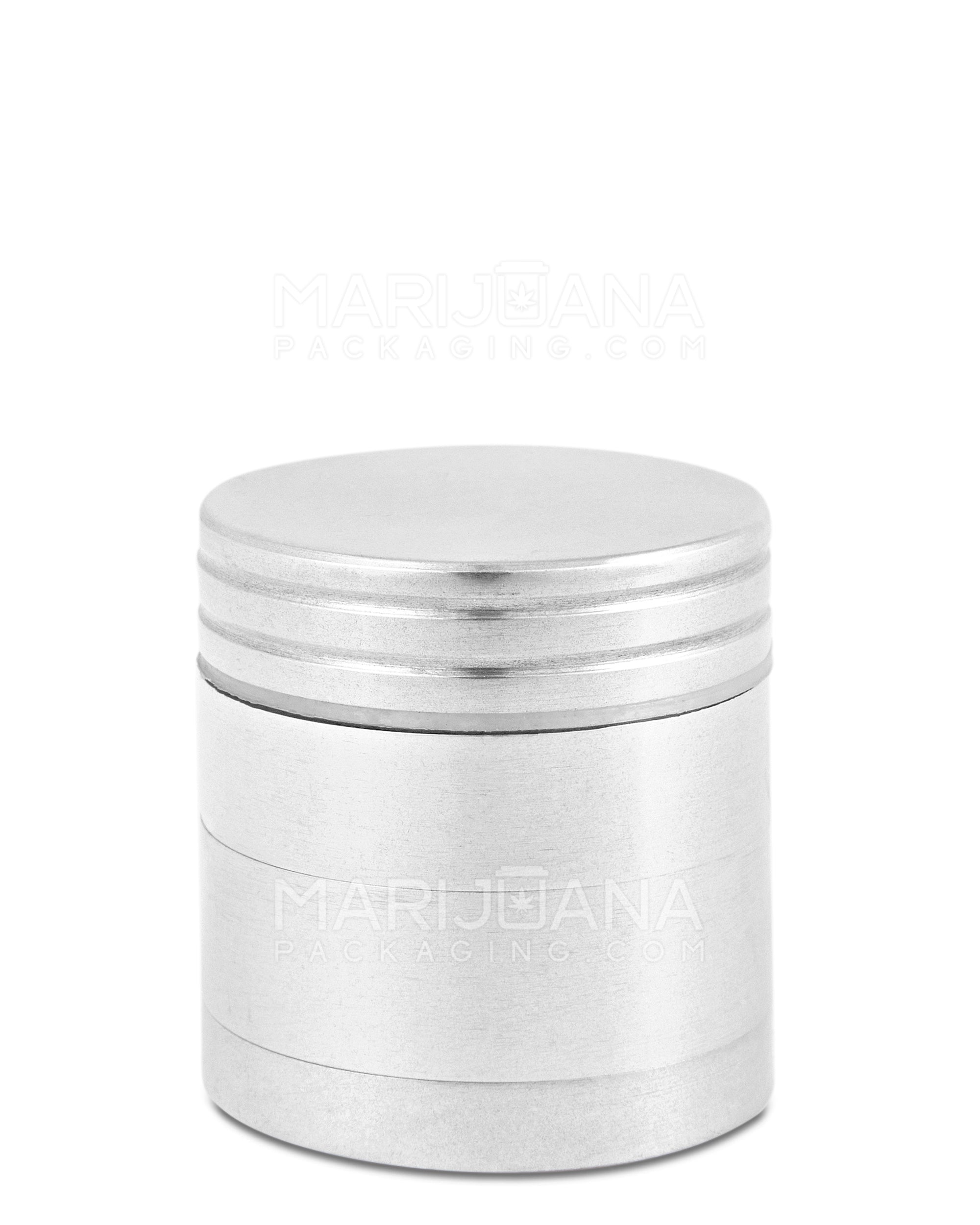 Magnetic Metal Grinder w/ Catcher | 4 Piece - 30mm - Silver - 4