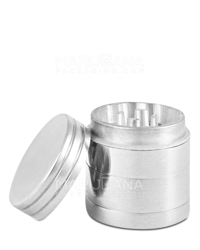 Magnetic Metal Grinder w/ Catcher | 4 Piece - 30mm - Silver Image