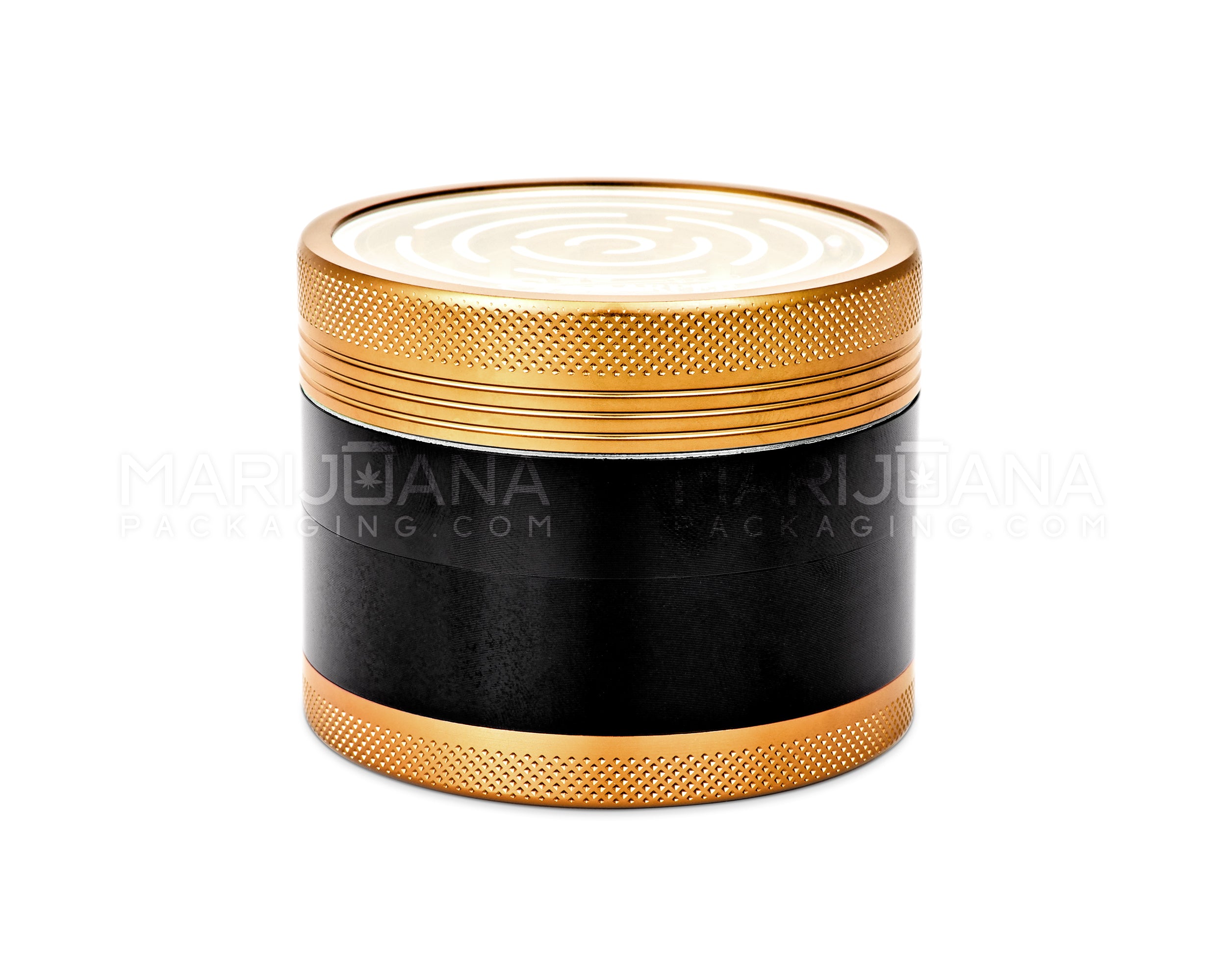 SHARPER | Magnetic Metal Maze Grinder | 4 Piece - 63mm - Gold - 4